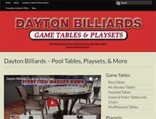 Tablet Screenshot of daytonbilliards.com